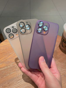 Invisible Ultra-Thin Matte Silicone Phone Case Full Cover Lens Film for 17 pro Max 12 Semi-Transparent Protective Cover for Men And Women 11