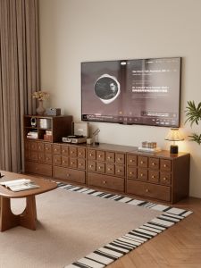 DONGMU | Vintage Large Capacity Modular Storage TV Cabinet