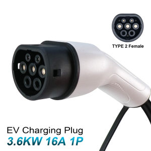 Kolanky 16A 3.6KW Female EV Charger Plug White Color 32A 7.2KW Replacement For Portable EV Charger And Home Station