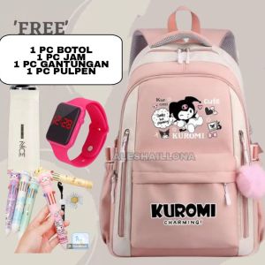 Tas ransel anak perempuan kuromi Sanrio  tas sekolah anak botol minum bando pulpen jam COD