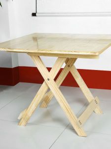 Bàn Gấp Gỗ Thông Gỗ Thịt Kiểu Tiện Dụng Bàn Ăn Bàn Nhỏ Đơn Giản Gia Dụng Bàn Vuông Bày Gian Hàng Ăn Cơm Bàn Học Cho Thuê Phòng