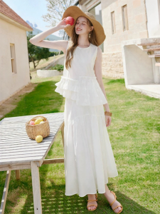 XIANGYING | New Sleeveless Dress Set For Summer Holiday