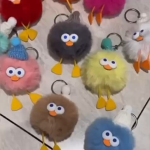 Gantungan Kunci Bulu Lucu Boneka Pom Pom Gantungan Kunci Mobil Motor Ganci Lucu Bulu Viral
