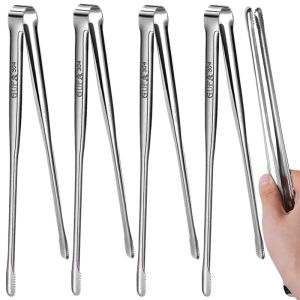 3 Sizes 304 Stainless Steel Barbecue Clip / Household Kitchen Frying Barbecue Tongs / Elongated Cooking Clip / BBQ Buffet Restaurant Food Tong