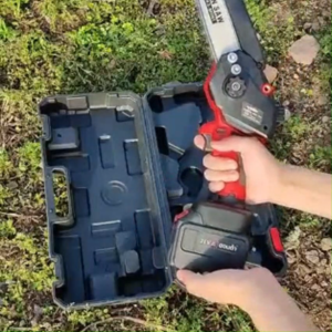 8-inch Cordless Saw with Alloy Forged Gear brushless Motor with Additional Handle Efficient Wood Cutting