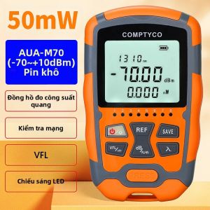 Máy Đo Công Suất Quang Học Mini AUA-M70 & Máy Định Vị Lỗi Trực Quan Tích Hợp Tất Cả Trong Một Thiết Bị Kiểm Tra Cáp Quang 70~+10dBm Chế Độ Đơn