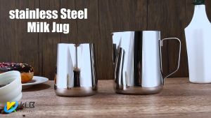 Barista Latte Art Cangkir/Gelas Takaran Dapur/Pitcher Stainless Steel/Kendi Buih Susu 350ml/600ml