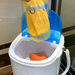 เครื่องซักผ้าขนาดเล็ก ตู้ซักผ้าขนาดเล็ก 4.5kgซักผ้าขนาดเล็กแบบกึ่งอัตโนมัติสำหรับใช้ในบ้าน หอพัก ให้เช่า ซักและอบผ้าเด็กและชุดชั้นในแบบสองในหนึ่ง