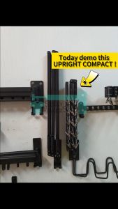 (Upright Compact) Balcony Wall Mounted Retractable Foldable Clothes Drying Rack Clothes Hanger Space Saving Rack