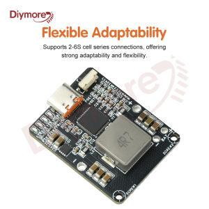 diymore | IP2369 Bidirectional High Power Charge/Discharge Module Supports PD 45W Buck-Boost Fast Charging Type C 2-6S