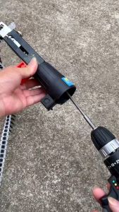 Shpc อะแดปเตอร์ปืนยิงตะปูแบบไฟฟ้า สำหรับสว่านไฟฟ้า พร้อมชุดอุปกรณ์ครบชุด