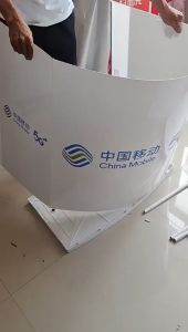 Portable Booth Promotional Booth Collapsible Booth Stand Premium PP Material Foldable Kiosk Booth Demo Event Booth Promotion Table Advertising Booth Table Kiosk Booth Easy to Set Up Start Your Business Anytime Anywhere Free Storage Bag*