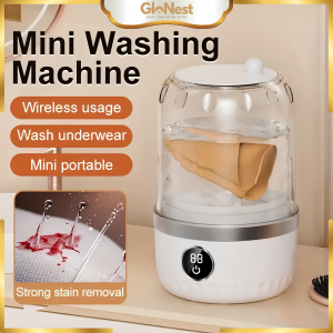1000ML Portable Mini Washing Machine Rechargeable Type-C Wireless Laundry Cup for Underwear Socks & Panties