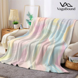 Pastel Marble Fluid Flannel Blanket Warm Soft Halloween Christmas Decorative Couch Warm Cozy All-Season Gift