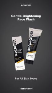 BLACKOSTA Package Bundling 3 Pcs Gentle Brightening Face Wash 100ML Paket Skincare Pria | 3 FaceWash