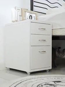 Slim Steel Cabinet HELMER 6Drawers Mobile Storage for Home Office