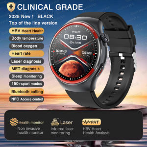2025 New High-precision Laser detection Body Smart Watch Men Blood pressure Heart rate blood oxygen BT call Health Sport Watches