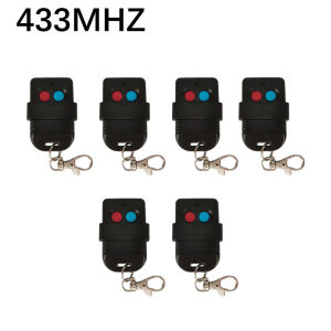6pcs 8 Dip Switch Remote Keyfob SMC5326 Auto Gate Control 330MHz 433MHz Garage Remote Control