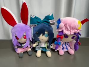20cm Kawaii Patchouli Knowledge Plush Toy Touhou Project Hakurei Anime Peripheral Plush Toys Touhou Kid Birthday Xmas Gifts