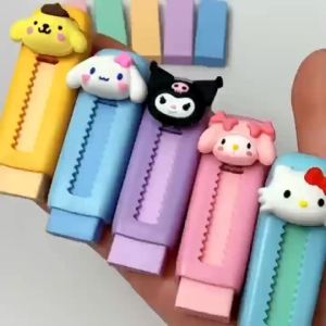 Sanrio | Sanrio Retractable Eraser Cute Cartoon Design Soft and Lint-Free Suitable for Students Children and as a Gift
