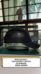RCKLS.LTD Topi Olahraga Sepeda dan Running Sporty Ringan Black Stealth Core