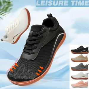 FECHENG giày chân trần phụ nữ hoặc nam giới rộng ngón chân Giày đi bộ thoáng khí và nhẹ thích hợp cho xương bàn chân lớn ngón tay cái eversion bàn chân bị biến dạng người cao tuổi chống sưng Giày đi bộ