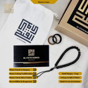 Gelang Tasbih Kokka 33 Butir Motif Marjan Gelang Kaukah Bersertifikat Keaslian