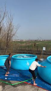 สระน้ำขอบตั้ง ใส่น้ำเล่นได้เลย ไม่ต้องเติมลม กว้าง 12 ฟุต สระว่ายน้ำ ขอบตั้ง ขนาด 3.6 เมตร สูง 76 cm/12ft สระอีซี่เซ็ต 10 ฟุต