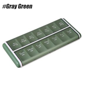 Weekly Pill Organizer 2 Times 7 Day AM PM with Large Compartments Pills Case BPA-Free Pill Container for Vitamins Fish Oils