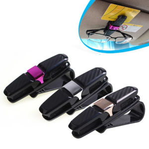 Car Sunglasses Frame Bills Glasses Clip Multi Function In Car Creative Eye Box Card Double Headed Clip On Board ﻿
