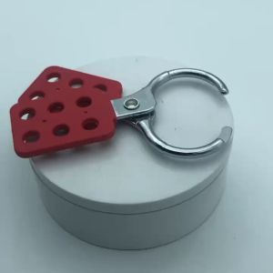38mm Safety Lockout Hasp Red Aluminum Padlock 6 Hole Keyed Different Heavy Duty Lockout Kit