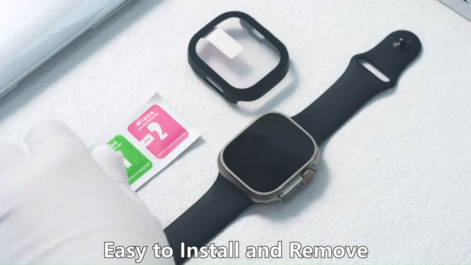 Tempered Glass PC Cover Case for Apple Watch Ultra / Series 11 10 9 8 7 6 SE iWatch All Models 49mm 46mm 45mm 44mm 42mm 41mm 40mm 38mm