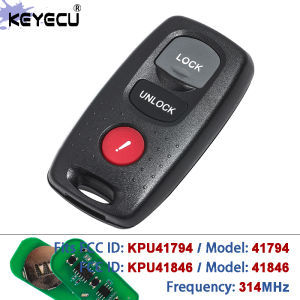KEYECU FCC ID: KPU41794 Model: 41794 FCC ID: KPU41846 Model: 41846 314MHz Remote Car Key Fob for Mazda 3 6 Mazdaspeed 3