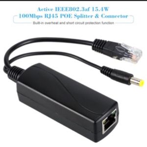 Poe Splitter Connecctor 48V to 12V Poe 12V camera 100Mbps RJ45 POE 15W CCTV 259