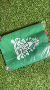 (1 PCS) Tas Spunbond Natal Merry Christmas Tali Box Totebag Goodie Bag Kantong Souvenir