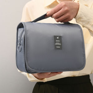 Travel Foldable Wash Bag Large Capacity Water Separation Multi-use