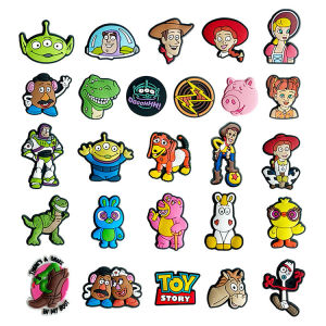 Hot Toys 9/50PCS Cartoon Bath Lightyear Shoe Charms Accessories Decorations PVC Classic Clog Buckle for Kids Party Xmas Gifts
