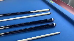 【Kirim Sekarang】145cm Gaya Amerika Stick Billiard 12mm Stik Billiard Sambung 2 Kayu Putih Ramin / Break Cue Billiard Untuk Sembilan Bola