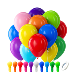 Colorful Rainbow Latex Balloons 100 12 Inch Round Helium Balloons for Birthday Wedding Party Decorations Colorful Balloons