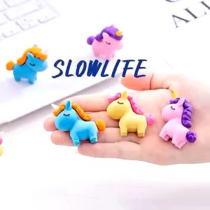 Mini Cute Eraser Unicorn Dinosaur Teddy Creative Cartoon Animal Eraser School Supplies Stationery