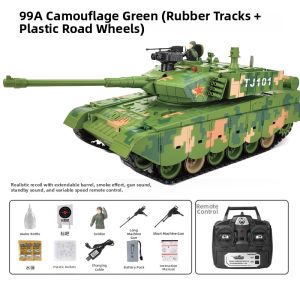 XIONGDITANK | RC Tank Off-road Battle Track Metal Alloy Model Toy