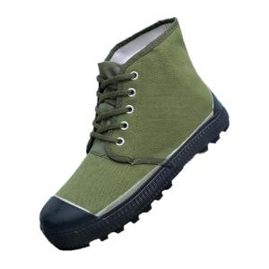 Bofen High Top Safety Shoes Anti-Slip Wear-Resistant Outdoor Farm Field Comfortable Breathable Soft Military Training Yellow Glue Shoes