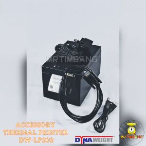 Portable Thermal Printer DW-LP202 Black with Receipt Paper Output