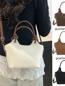 Chic Blue Vintage Womens Bag 2025 Trend Versatile Texture Handbag Single Shoulder Slant Cross Bucket Bag Original Design Summer Youth Daily PU Leather Solid Color