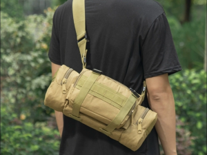 Tactical 5in1 Waist Bag - Outdoor Sports Utility Gadget Molle Waist Pouch / Sling Shoulder Waterproof Big Capacity Assault Pack Messenger Zipper Chest Bags Military Backpack for Hiking Cycling Camping