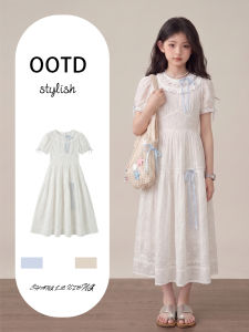 SHANGLEXIONG | Đầm Trắng Đơn Giản Elegante Cho Bé Gái Mùa Hè