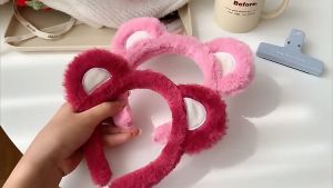 Bando Bulu Beruang Bondu Lotso Lucu Korea Headband Bandu Anak Wanita Aksesoris Rambut HS BDO03