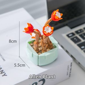 HUIQIBAO | Mini Particle Rose Building Blocks Plant Modeling Educational Toy