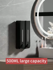 500ML Wall Mounted Manual Home Handsoap Shower Shampoo Soap Ddispenser for Bathroom Hotel Dropship