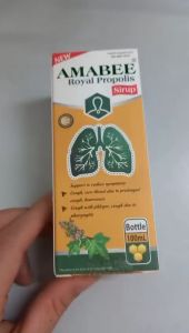 Siro Ho Keo ong  Amabee Royal Propolis - Giúp Giảm Ho Long Đờm  giảm đau rát họng - dùng an toàn   hiệu quả cho trẻ em - chai 100ml.